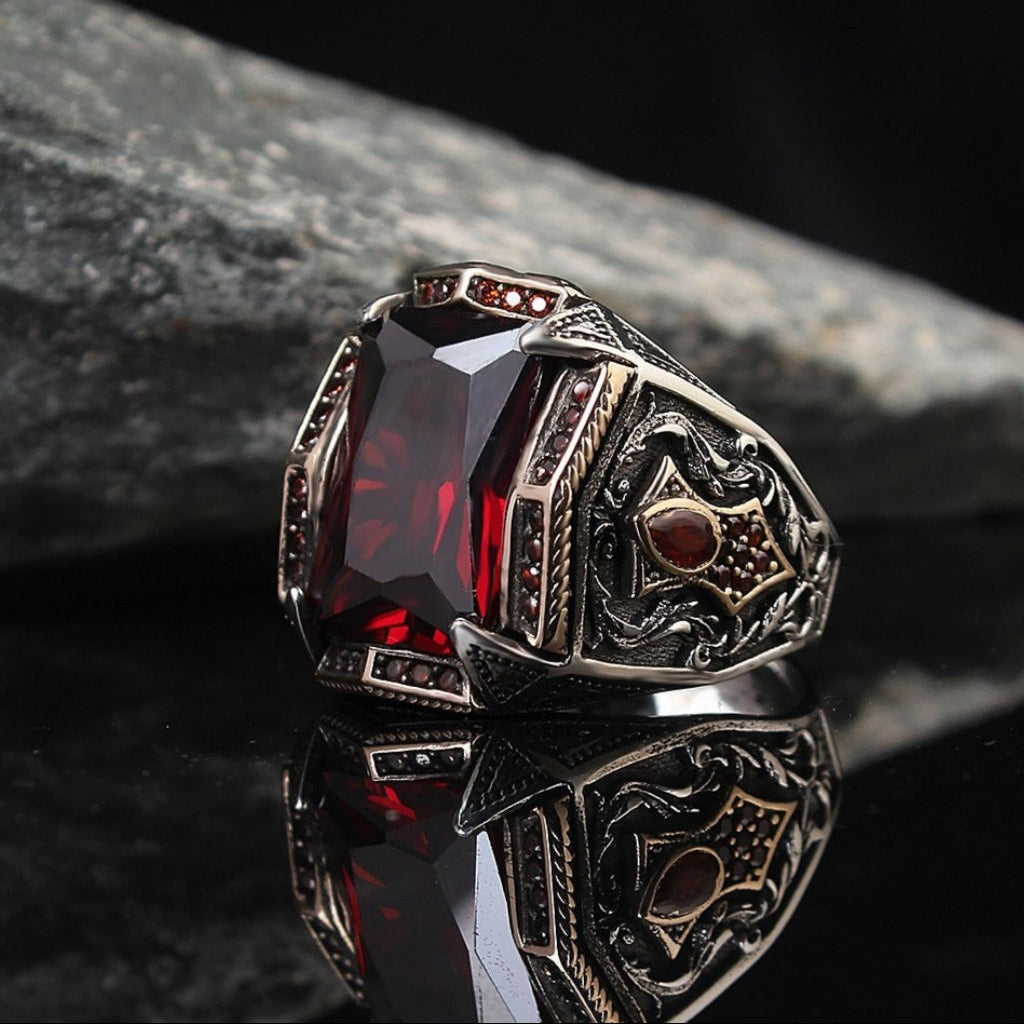 Red Zircon Rings