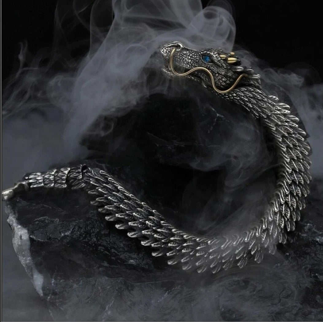 Viking Eagle 925K Oxidized Bracelet – atelierdivin