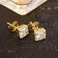RARE PRINCE by CARAT SUTRA | Princess Cut Diamond Stud Earrings for Men | AAA+ Quality Swarovski Diamond & White Rhodium & 22kt Gold Plated 925 Sterling Silver Earrings | Jewellery for Men| With Certificate of Authenticity and 925 Hallmark - caratsutra