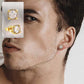 RARE PRINCE by CARAT SUTRA | Princess Cut Diamond Stud Earrings for Men | AAA+ Quality Swarovski Diamond & White Rhodium & 22kt Gold Plated 925 Sterling Silver Earrings | Jewellery for Men| With Certificate of Authenticity and 925 Hallmark - caratsutra
