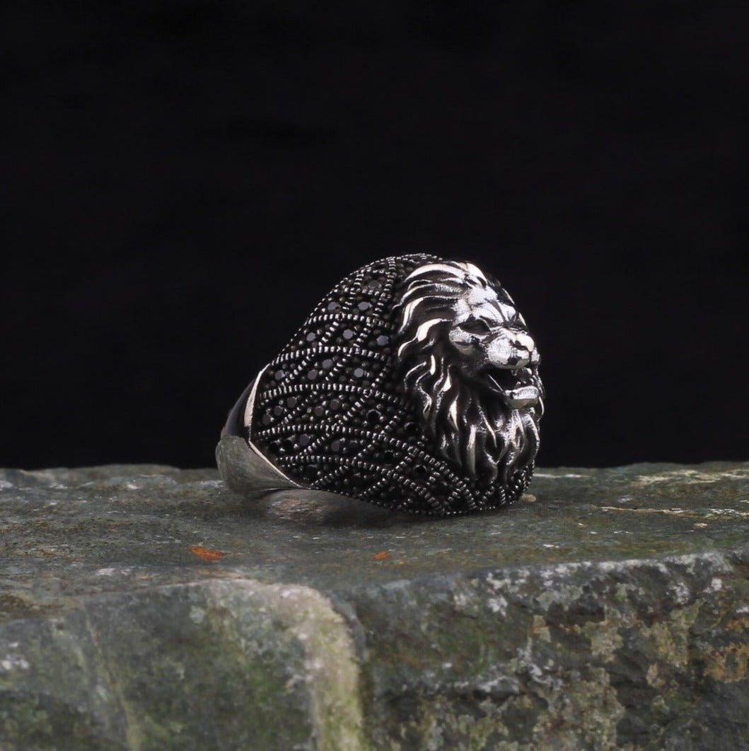 Lion Ring - Silver - R89