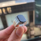 RARE PRINCE by CARAT SUTRA | Unique Turkish Gucci Style Ring with Natural Black Onyx | 925 Sterling Silver Oxidized Ring | Men's Jewelry | With Certificate of Authenticity and 925 Hallmark - caratsutra