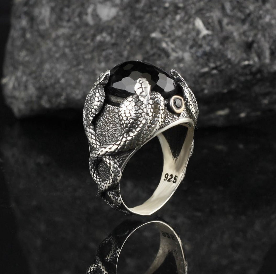 Buy Original Silver Snake Ring for Good luck, wealth, good fortune –  Jewllery Design