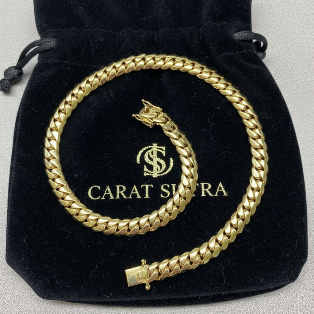 RARE PRINCE by CARAT SUTRA 14mm Wide Solid Miami Cuban Link