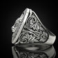 RARE PRINCE by CARAT SUTRA | Unique Taurus Zodiac Designed Bull Ring | 925 Sterling Silver Oxidized Ring | Men's Jewelry | With Certificate of Authenticity and 925 Hallmark - caratsutra
