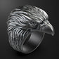 RARE PRINCE by CARAT SUTRA | Unique Designed Eagle Ring | 925 Sterling Silver Oxidized Ring | Men's Jewelry | With Certificate of Authenticity and 925 Hallmark - caratsutra