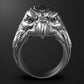 RARE PRINCE by CARAT SUTRA | Unique Designed Eagle Ring | 925 Sterling Silver Oxidized Ring | Men's Jewelry | With Certificate of Authenticity and 925 Hallmark - caratsutra