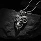 RARE PRINCE by CARAT SUTRA | Unique Designed Horned Ram Pendant for Aries Zodiac for Men | 925 Sterling Silver Oxidized Pendant | Men's Jewelry | With Certificate of Authenticity and 925 Hallmark - caratsutra