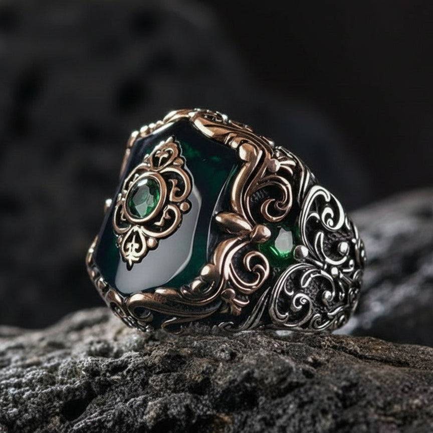 Green Onyx Rings