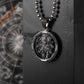 RARE PRINCE by CARAT SUTRA | Unique Leo Zodiac Designed Pendant Studded with Black Zircons | Unisex 925 Sterling Silver Oxidized Pendant | Men's Jewelry | With Certificate of Authenticity and 925 Hallmark - caratsutra