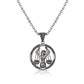 RARE PRINCE by CARAT SUTRA | Unique Libra Zodiac Designed Pendant Studded with Black Zircons | Unisex 925 Sterling Silver Oxidized Pendant | Men's Jewelry | With Certificate of Authenticity and 925 Hallmark - caratsutra