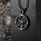 RARE PRINCE by CARAT SUTRA | Unique Libra Zodiac Designed Pendant Studded with Black Zircons | Unisex 925 Sterling Silver Oxidized Pendant | Men's Jewelry | With Certificate of Authenticity and 925 Hallmark - caratsutra