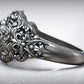 RARE PRINCE by CARAT SUTRA | Unique Designed Lion Head Ring with Royal Fleur De Lis | 925 Sterling Silver Oxidized Ring | Men's Jewelry | With Certificate of Authenticity and 925 Hallmark