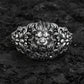 RARE PRINCE by CARAT SUTRA | Unique Designed Lion Head Ring with Royal Fleur De Lis | 925 Sterling Silver Oxidized Ring | Men's Jewelry | With Certificate of Authenticity and 925 Hallmark