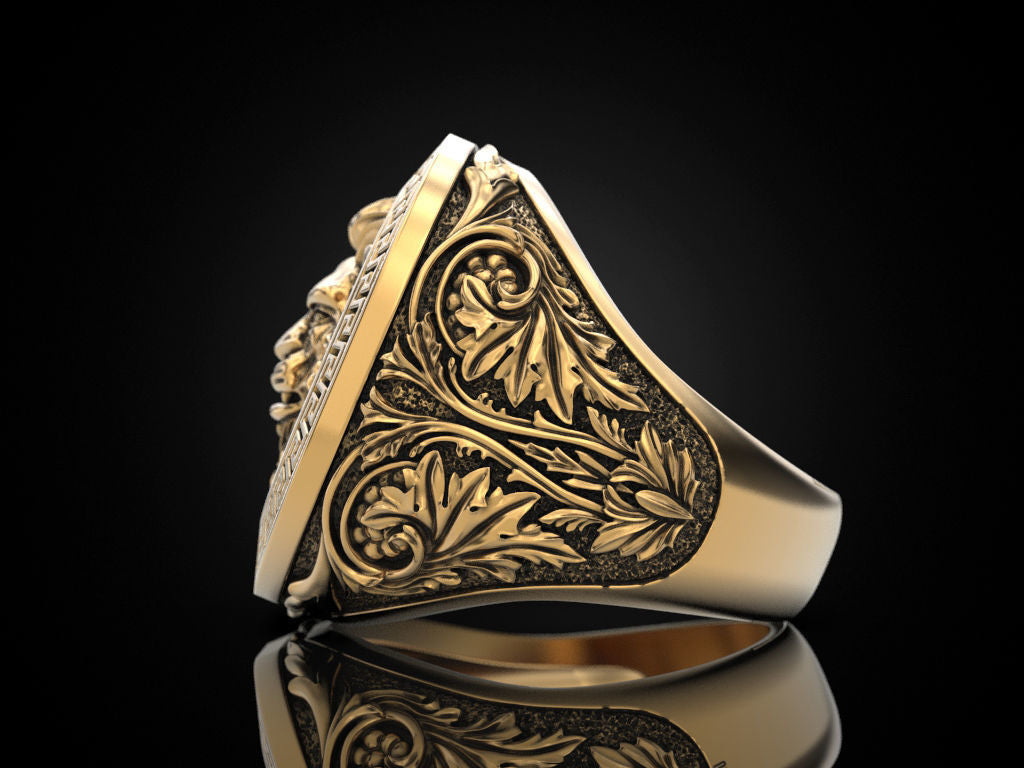 Lion Ring Gold