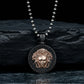 RARE PRINCE by CARAT SUTRA | Unique Designed Medusa/ Versace Pendant | 925 Sterling Silver Rosegold Plated Oxidized Pendant | Men's Jewelry | With Certificate of Authenticity and 925 Hallmark - caratsutra