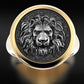 RARE PRINCE by CARAT SUTRA | Unique Designed Lion Signet Ring | 925 Sterling Silver Oxidized Ring | Men's Jewelry | With Certificate of Authenticity and 925 Hallmark - caratsutra