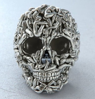 Sterling Silver Skull Ring – The Empress & Wolf